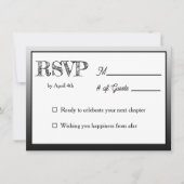 Invitation RSVP au mariage & Choix de plats (Devant)