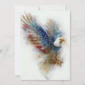 Invitation RSVP Bald Eagle Patriotic USA Semiquincentennial (Dos)