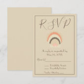 Invitation RSVP Belle Coquille de Mer (Devant / Derrière)