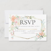 Invitation RSVP | Bouquet floral aquarelle (Devant)