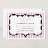 Invitation RSVP cadre décoratif RSVP (Devant / Derrière)