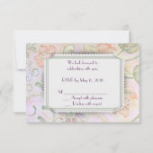 Invitation RSVP cadre floral (Devant)