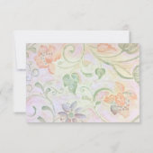 Invitation RSVP cadre floral (Dos)