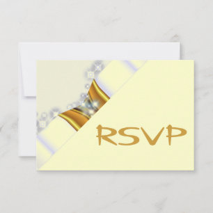 Invitation RSVP chapiteau doré