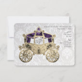 Invitation RSVP Conte de Fée Royal (Dos)