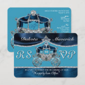 Invitation RSVP Conte de Fée Royal (Devant / Derrière)