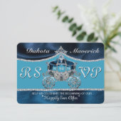 Invitation RSVP Conte de Fée Royal (Debout devant)