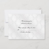 Invitation RSVP de la mariée et du marié (Dos)