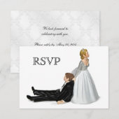Invitation RSVP de la mariée et du marié (Devant / Derrière)