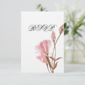 Invitation RSVP de Lune rose (Debout devant)