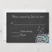 Invitation RSVP de mariage à moto avec pot Mason (Dos)