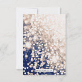 Invitation RSVP de mariage d'automne - Champagne et Nuit (Dos)