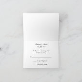 Invitation RSVP - Double bonheur asiatique RSVP de mariage (Intérieur)