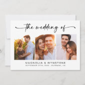 Invitation RSVP du code QR | Modern Trois Mariage photo (Devant)