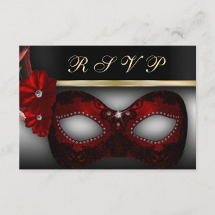 Invitation RSVP du parti Masquerade