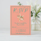 Invitation RSVP Étoile de Mer Adorable (Debout devant)