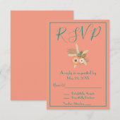 Invitation RSVP Étoile de Mer Adorable (Devant / Derrière)