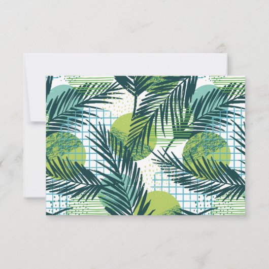 Invitation RSVP Fun Fill in the Blank avec demande de chanson (Dos)