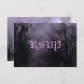 Invitation RSVP Hauné Sky Purple Mist (Devant / Derrière)