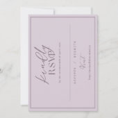 Invitation RSVP Imani & Dakota sur commande person (Devant)