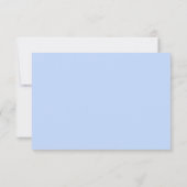Invitation RSVP Influence Asiatique Fleurs Bleu Clair Chinois (Dos)