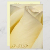 Invitation RSVP,Invitation_Rose (Devant / Derrière)
