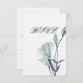 Invitation RSVP Lune turquoise (Devant / Derrière)