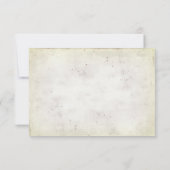 Invitation RSVP mariage - bouquet de pâquerettes avec perles (Dos)