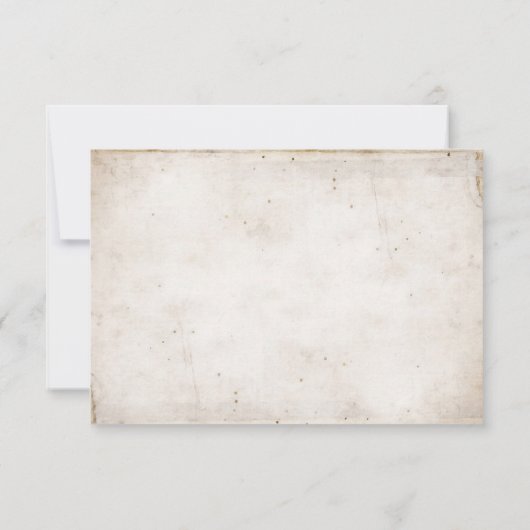 Invitation RSVP mariage - bouquet de pâquerettes avec perles (Dos)