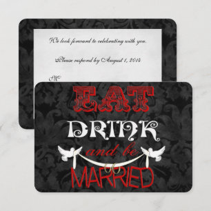 Invitation RSVP Mariage en Damas