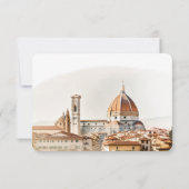 Invitation RSVP Mariage Insertion Florence Italie Destination (Dos)