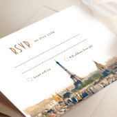 Invitation RSVP Mariage Insertion Paris France Destination In