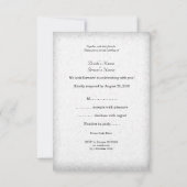 Invitation RSVP Mariage Superbe Bouquet de Roses Jaunes (Dos)