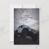 Invitation RSVP Mariage Tout-Terrain 4X4 GP (Dos)