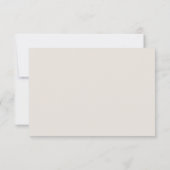 Invitation RSVP Moderne Simple Aquarelle Mariage Eucalyptus (Dos)