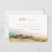 Invitation RSVP Napa Valley Watercolor Vineyards Mariage (Devant)