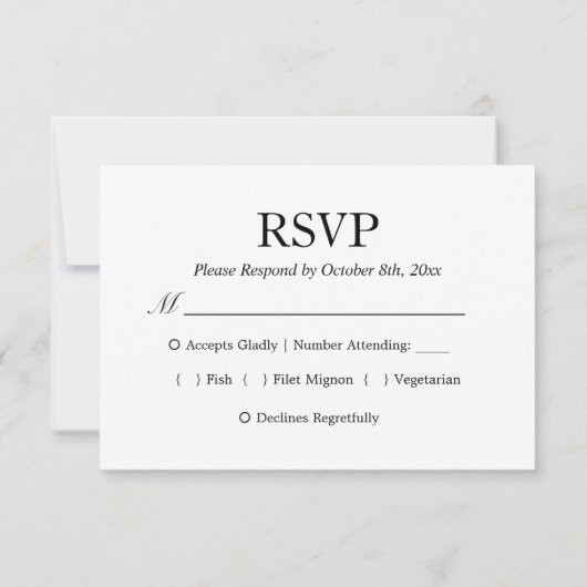 Invitation RSVP - New York City Skyline Mariage Brooklyn RSVP (Dos)