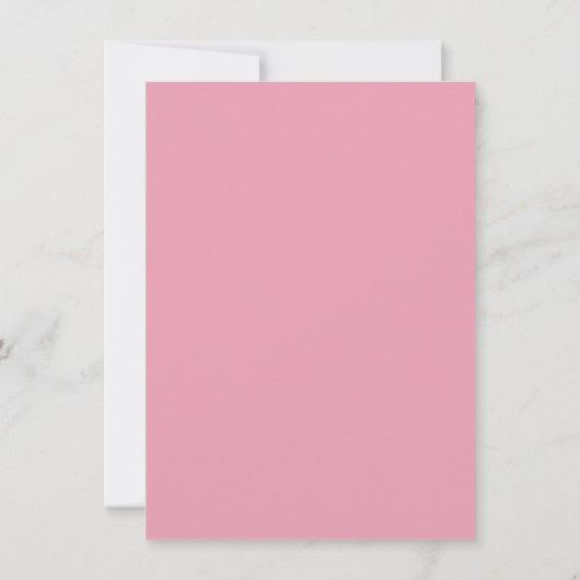 Invitation RSVP par code QR | Style de script rose pâle RSVP (Dos)