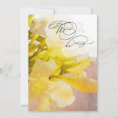 Invitation ~* RSVP Peach WE DO Floral AR15 QR MARIAGE (Devant)