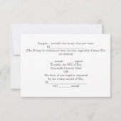 Invitation RSVP Plage Océan Tropicale Étoile de Mer Mariage R (Dos)