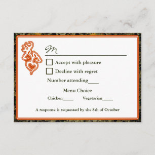 Invitation RSVP pour la chasse au mariage en camér