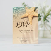 Invitation RSVP pour la plage Seastar (Debout devant)