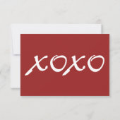 Invitation RSVP pour la Saint-Valentin (Dos)