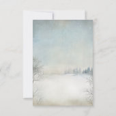 Invitation RSVP pour le chalet d'hiver dans les mo (Dos)