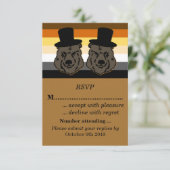 Invitation RSVP pour le mariage des mariés gays Fierté de l'o (Debout devant)