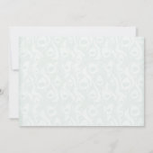 Invitation RSVP pour le mariage indien hindou du paon (Dos)