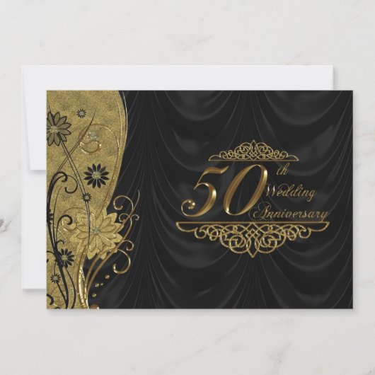 Invitation RSVP pour les 50 ans de mariage (Devant)