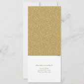 Invitation RSVP pour photo de mariage avec confettis en forme (Dos)