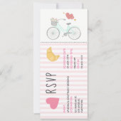 Invitation RSVP pour un mariage sur le thème de Pa (Devant)