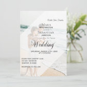 Invitation *~* RSVP QR économiser $$$$ Photo (Debout devant)